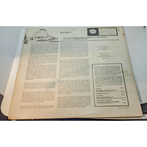 Vintage Carmen Dragon Gypsy Capitol SP 8342 Stereo Record Vinyl LP - Picture 2 of 7